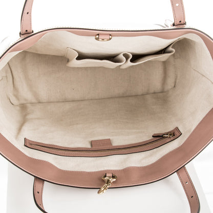 Gucci Patent Microguccissima Medium Nice Tote Dark Cipria 5 of 8