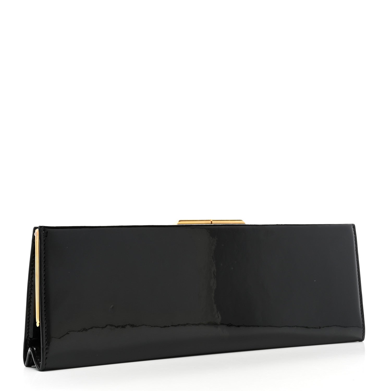 Saint Laurent Patent Midnight Clutch Black 3 of 7