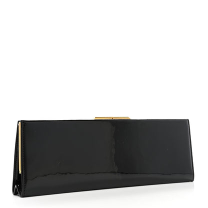 Saint Laurent Patent Midnight Clutch Black 3 of 7