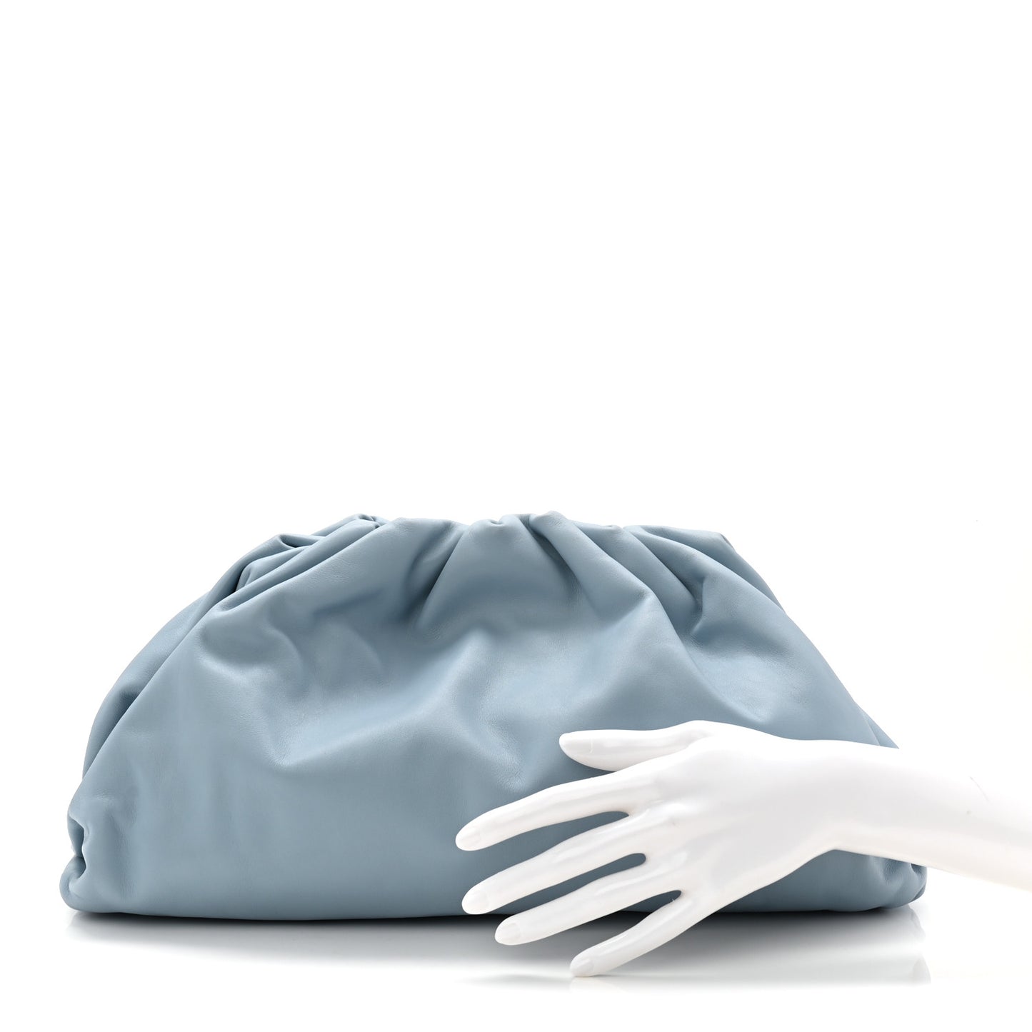 Smooth Butter Calf The Pouch Oversized Clutch Ice