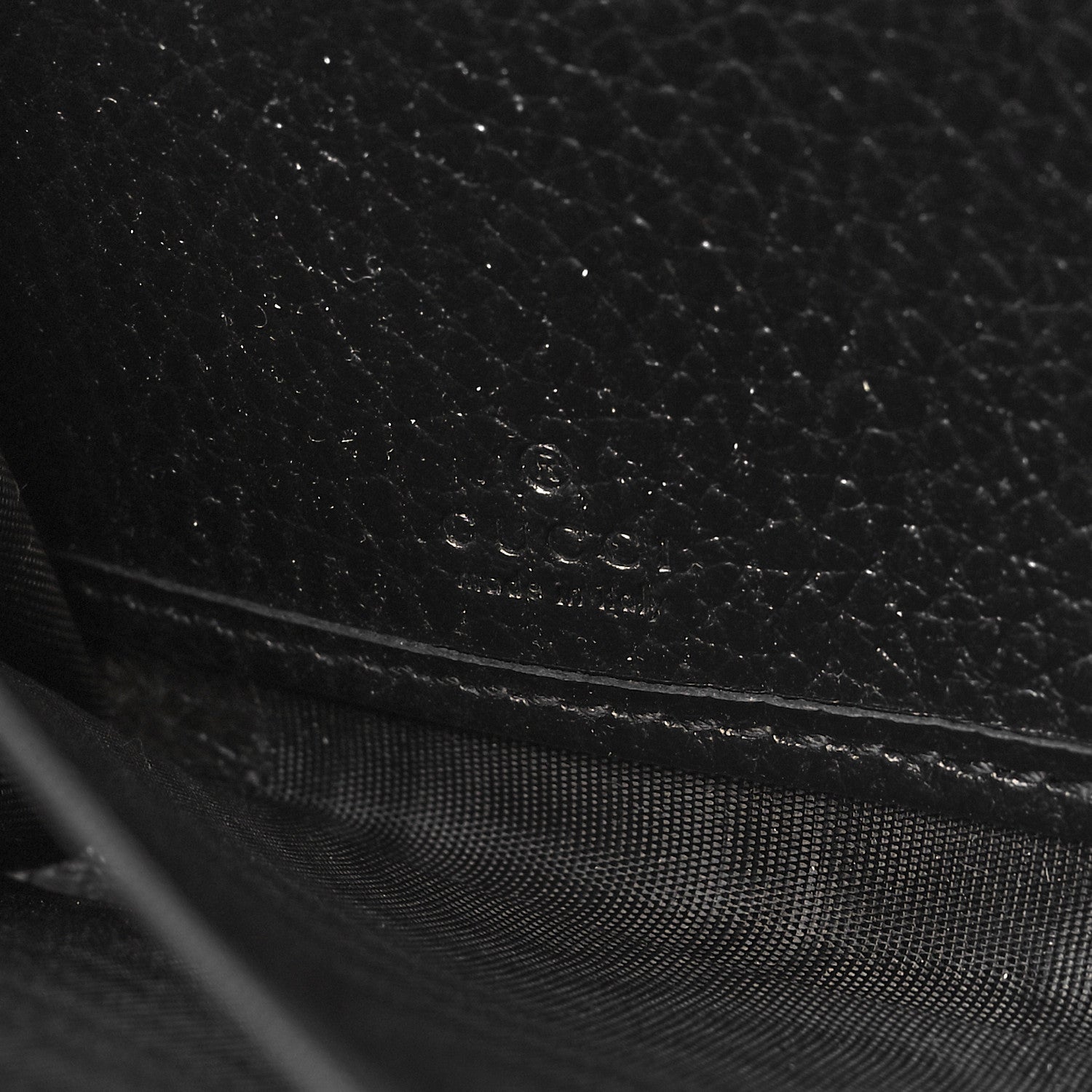 Gucci Dollar Calfskin GG Marmont Zip Around Wallet Black 6 of 11