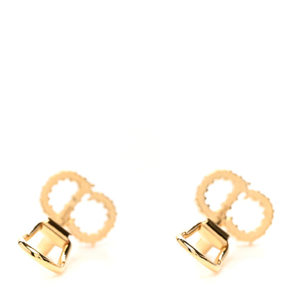 Christian Dior Crystal Clair D Lune Clip On Earrings Gold 3 of 4