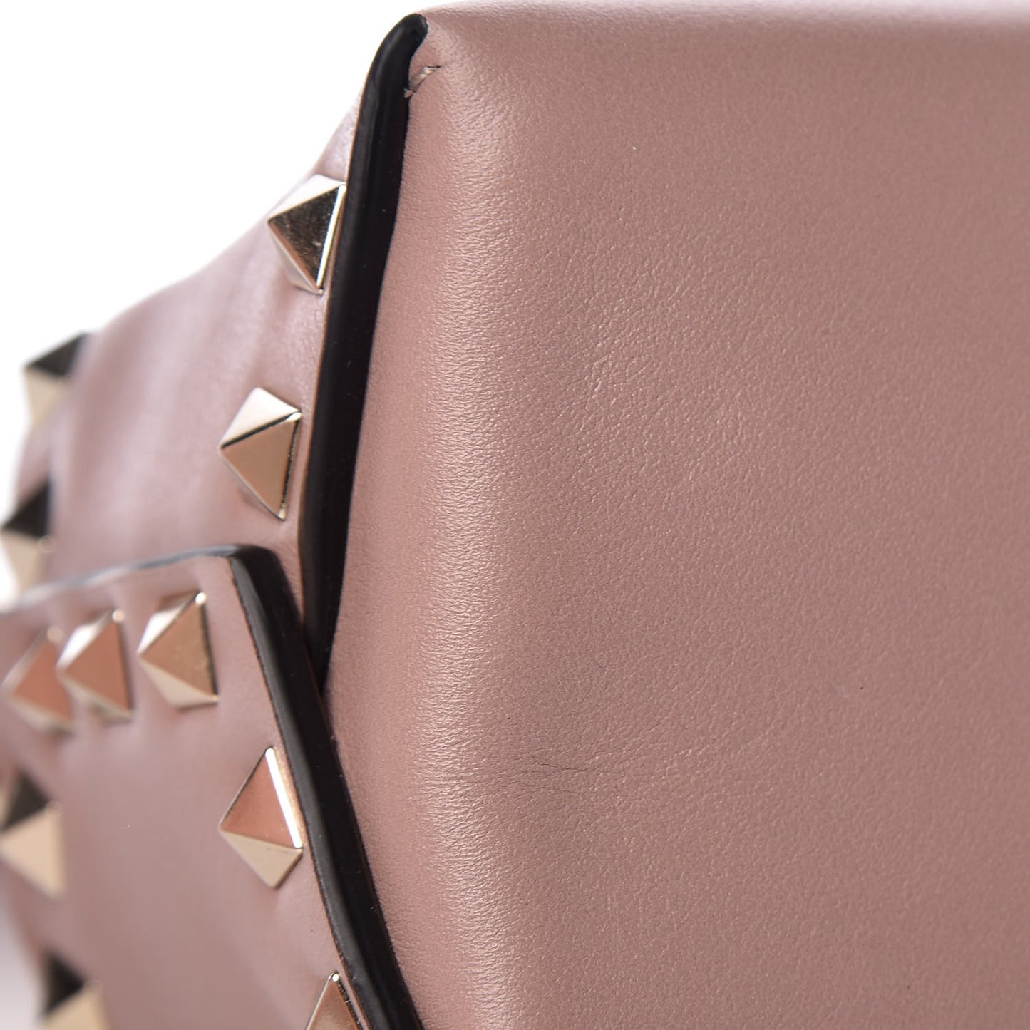 Vitello Mini Rockstud Crossbody Bag Poudre