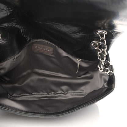 Chanel Glazed Calfskin Quilted CC Single Flap Black 5 of 11
