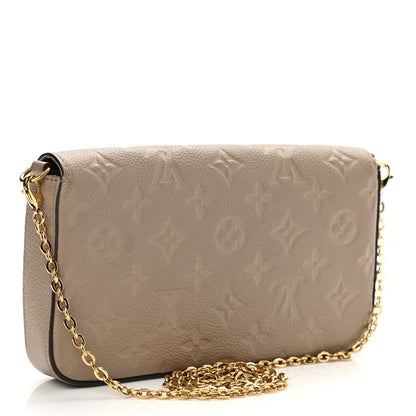 Louis Vuitton Empreinte Pochette Felicie Chain Wallet Tourterelle 3 of 8