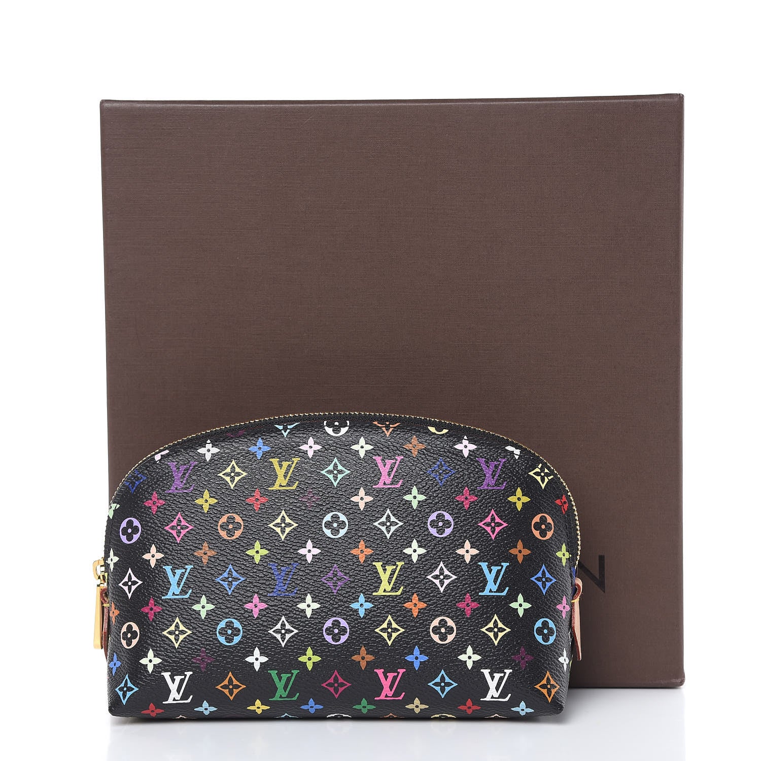 Louis Vuitton Monogram Multicolor Cosmetic Pouch Black Grenade 9 of 9