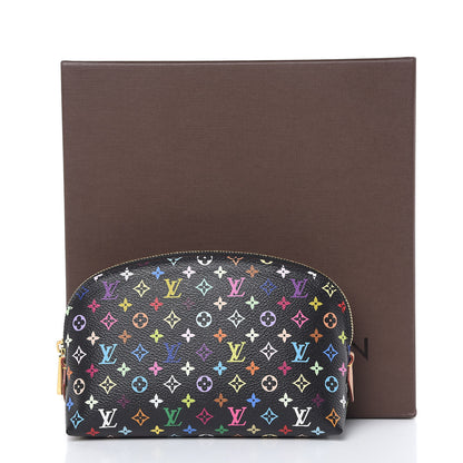 Louis Vuitton Monogram Multicolor Cosmetic Pouch Black Grenade 9 of 9