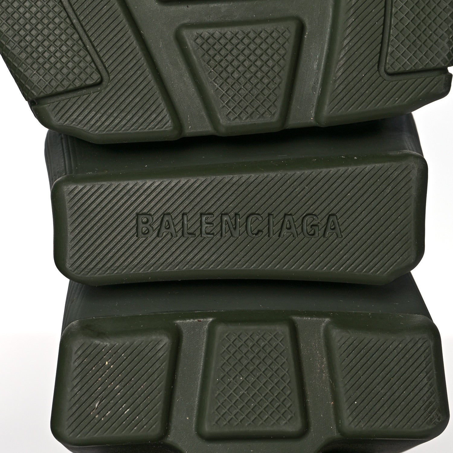Balenciaga Technical 3D Recycled Knit Womens Speed 2.0 Sneakers 38 Monocolor Dark Kaki 6 of 7