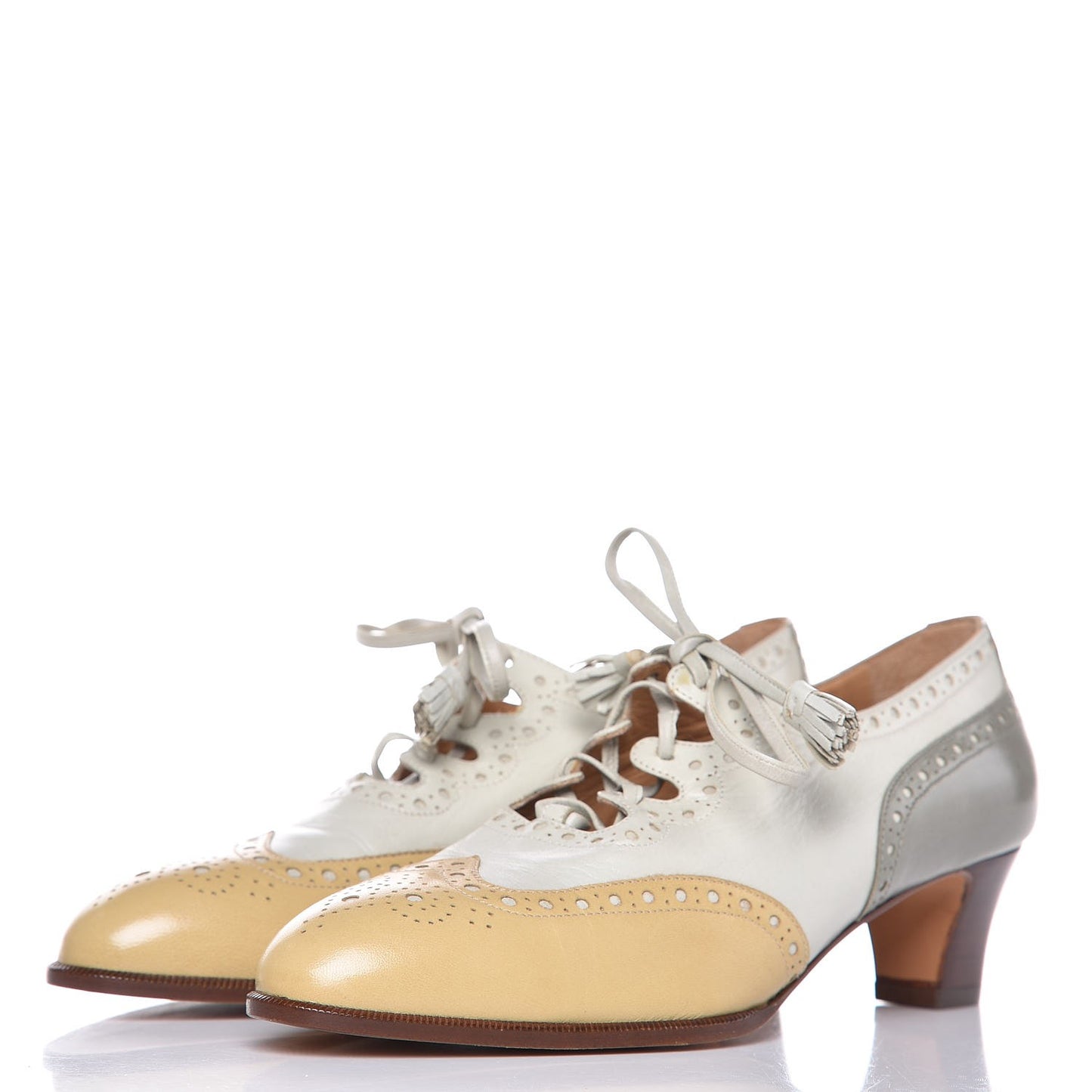 Lambskin Brogues Lace Up Oxford 36.5