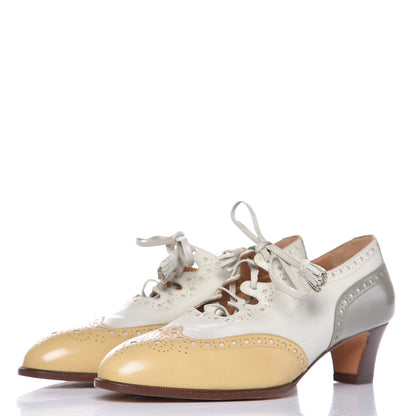 Hermes Lambskin Brogues Lace Up Oxford 36.5 3 of 11