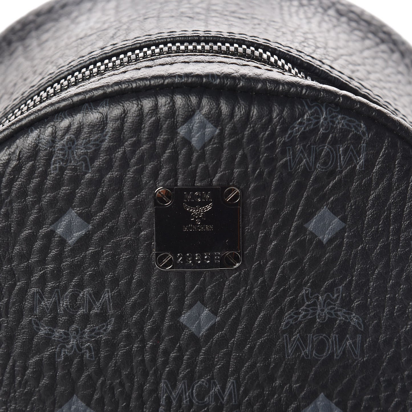 Visetos Small Side Stud Stark Backpack Black