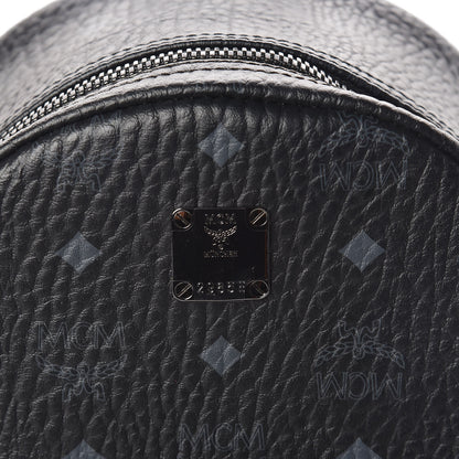 MCM Visetos Small Side Stud Stark Backpack Black 10 of 10