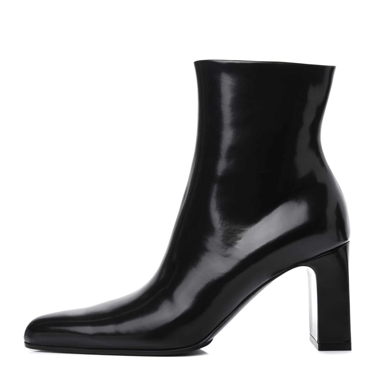 Brushed Calfskin Ankle Boots 37 Black