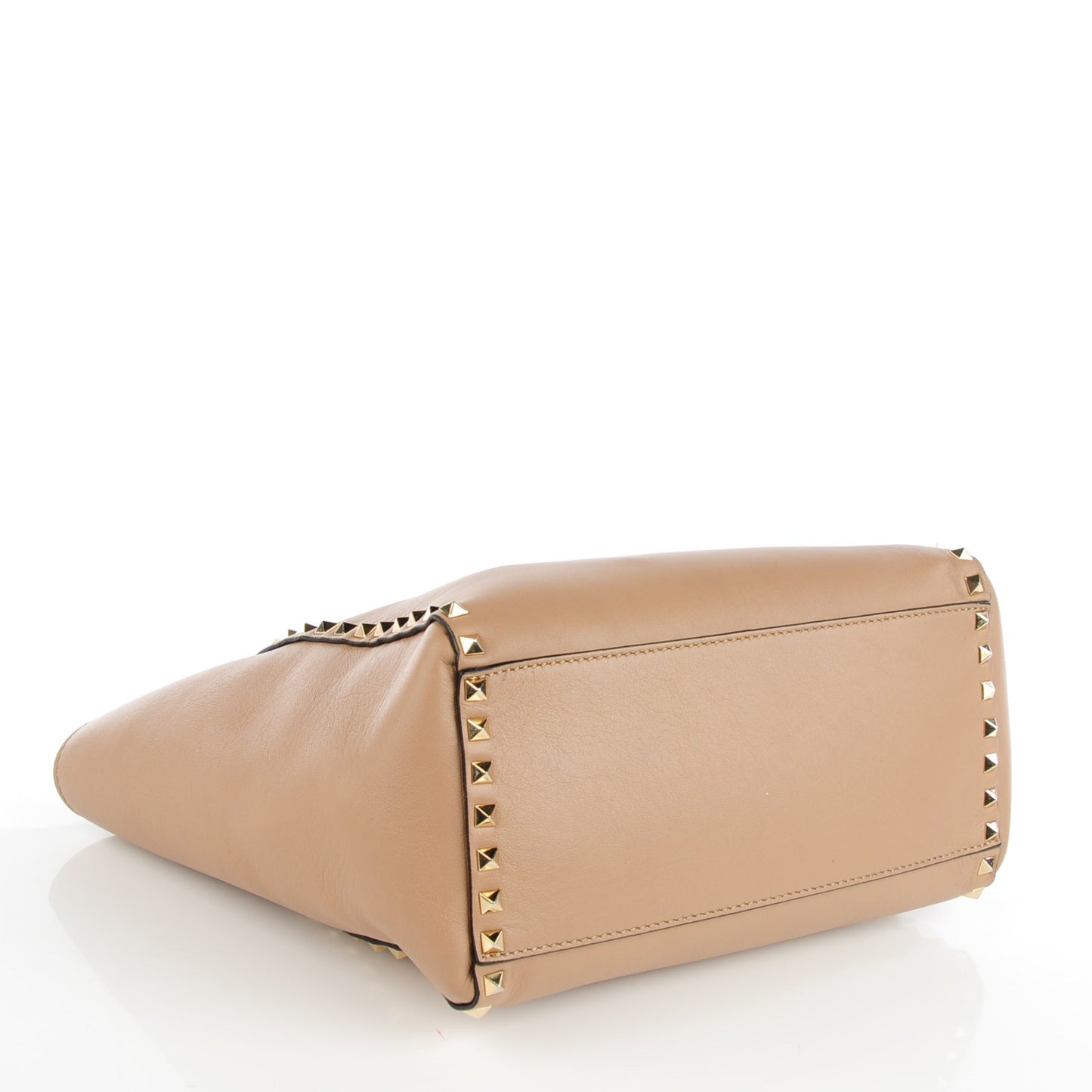 Vitello Rockstud Double Handle Tote Alpaca