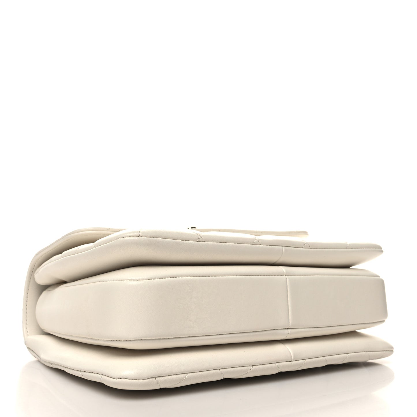 Lambskin Quilted Small Trendy CC Dual Handle Flap Bag White