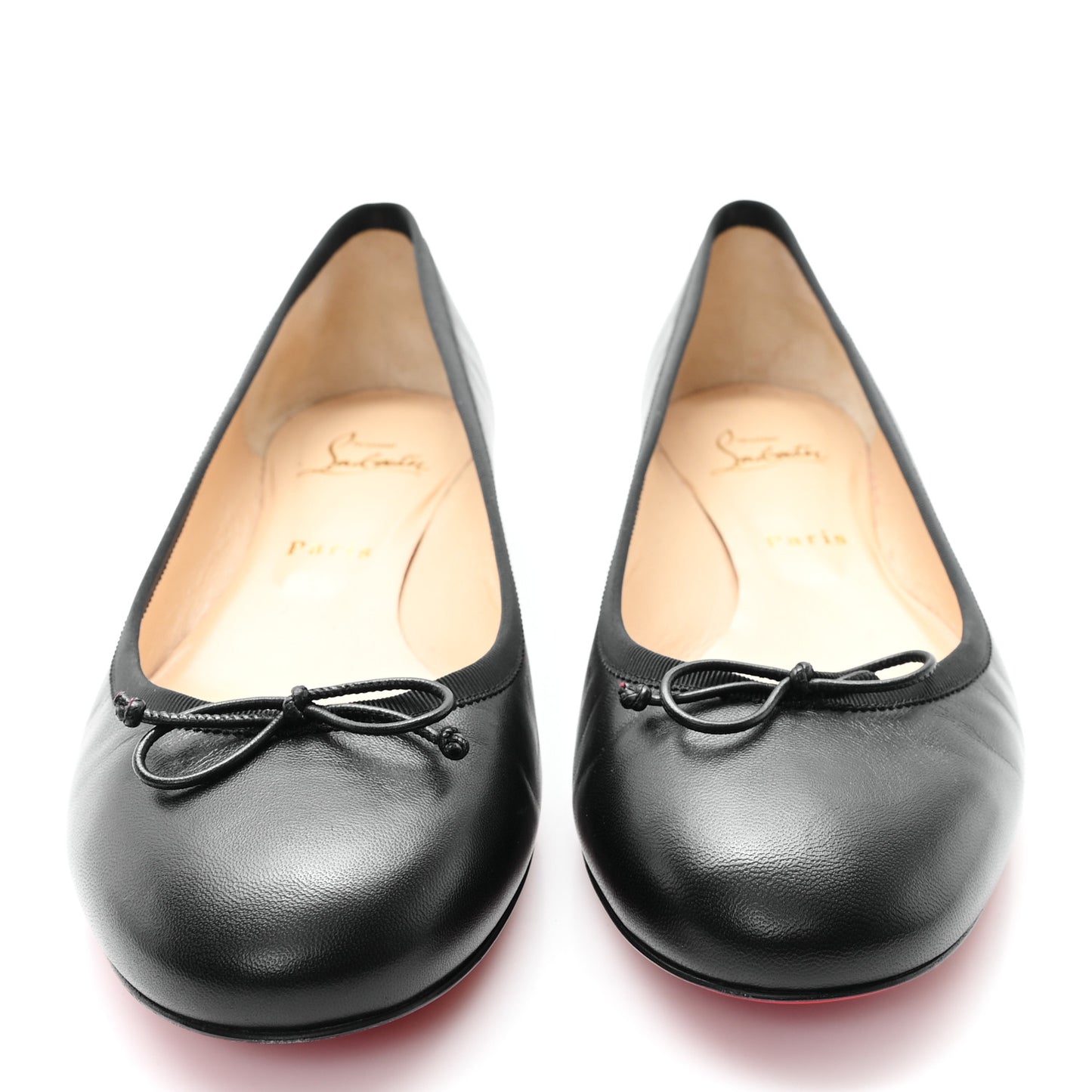 Shiny Nappa La Massine Flats 40.5 Black