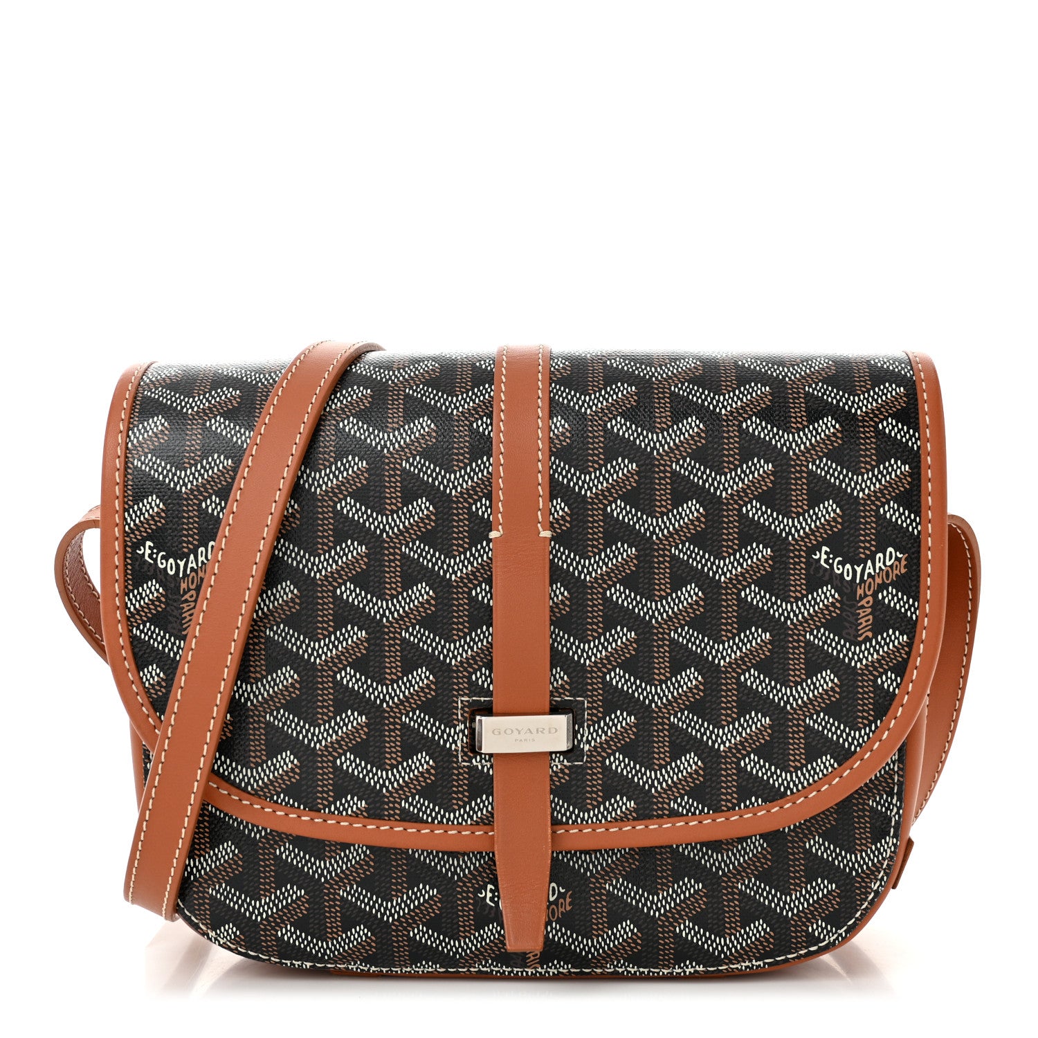 Goyard Goyardine Belvedere II PM Messenger Bag Black Gold 1 of 9