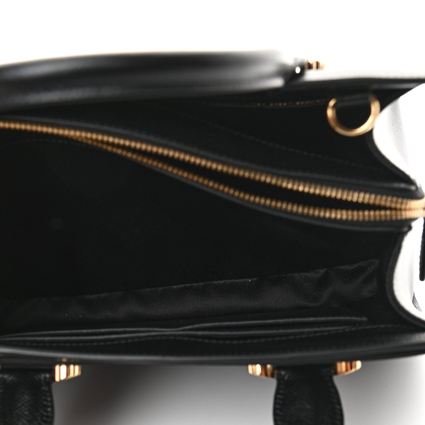 Hammered Calfskin Today Satchel Black