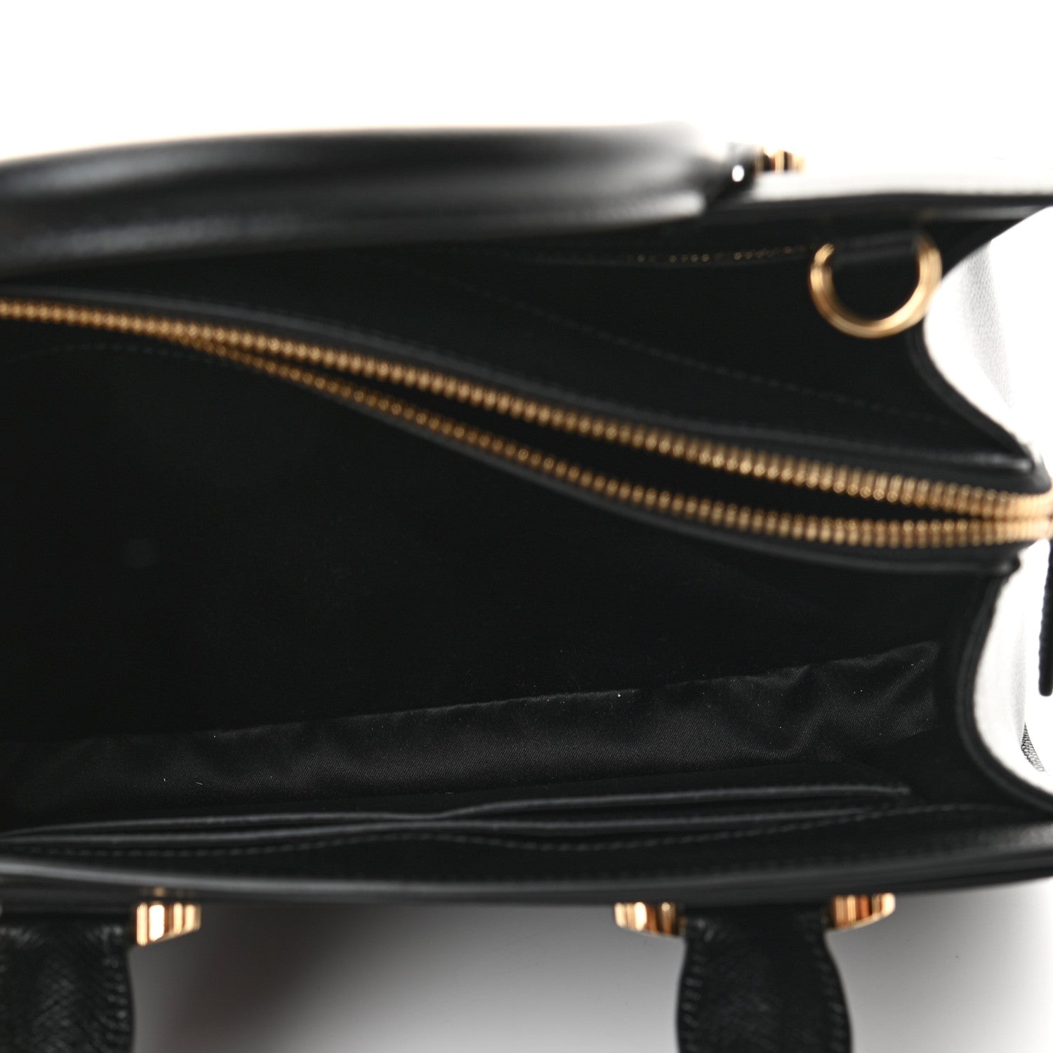 Salvatore Ferragamo Hammered Calfskin Today Satchel Black 6 of 10