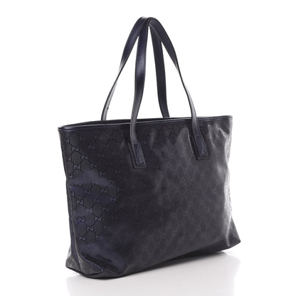 Gucci Imprime Monogram Medium Zippered Shopping Tote Navy 3 of 13