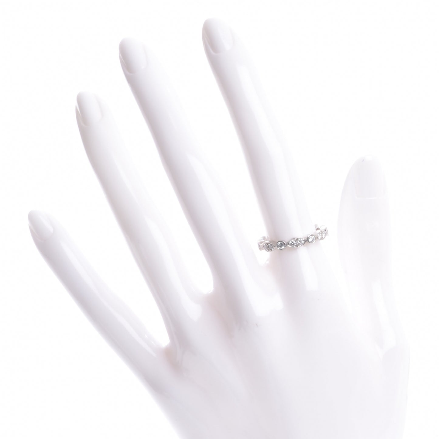 Platinum Diamond Swing Ring 7