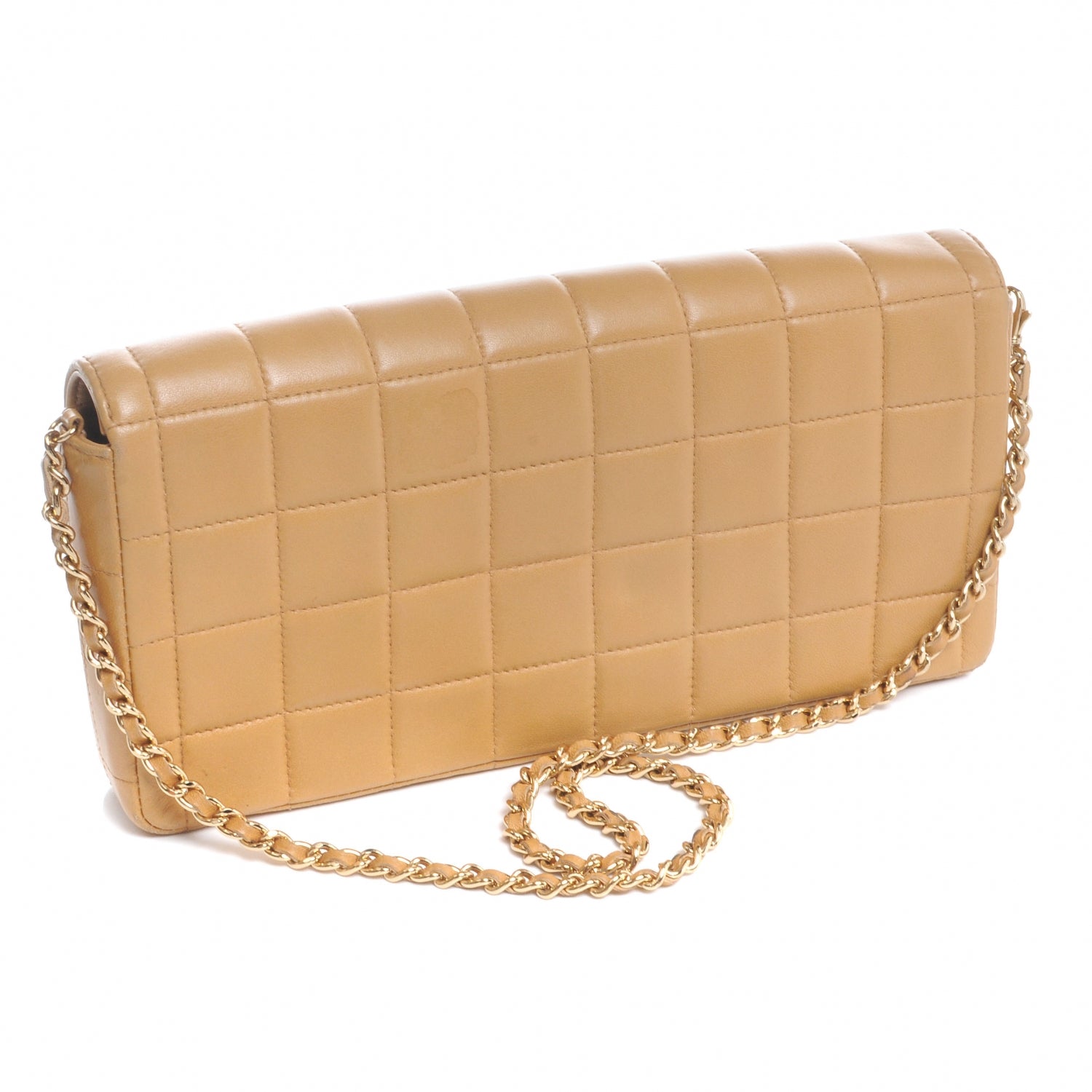 Chanel Lambskin East West Chocolate Bar Flap Beige 3 of 9