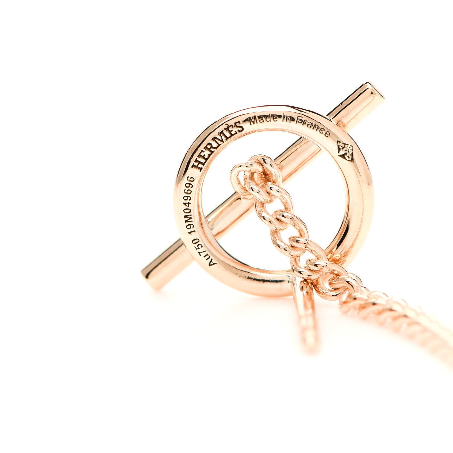 Hermes 18K Rose Gold Echappee Earrings 4 of 5