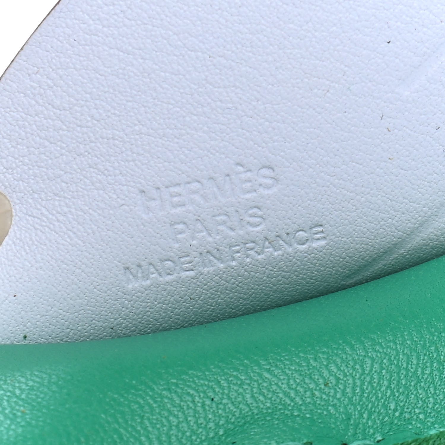 Hermes Milo Lambskin Grigri Rodeo Pegase Horse Bag Charm MM Menthe Sesame Bleu Brume 3 of 4