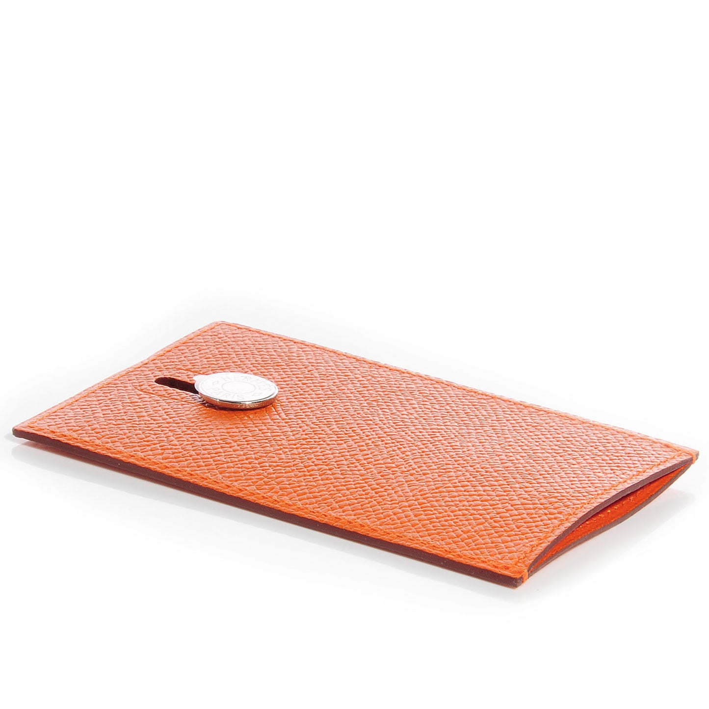 Epsom Diabolo Card Holder Case Orange