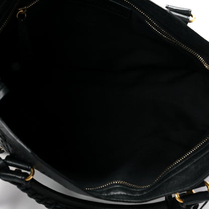 Balenciaga Agneau Laser Cut Cross Classic Gold Hardware City Black 5 of 7