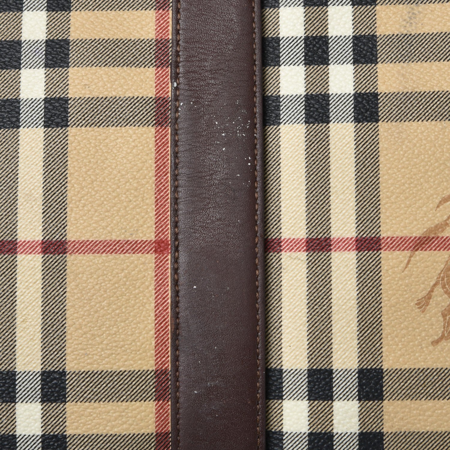 Burberry Haymarket Check Duffle Bag Dark Brown 21 of 24