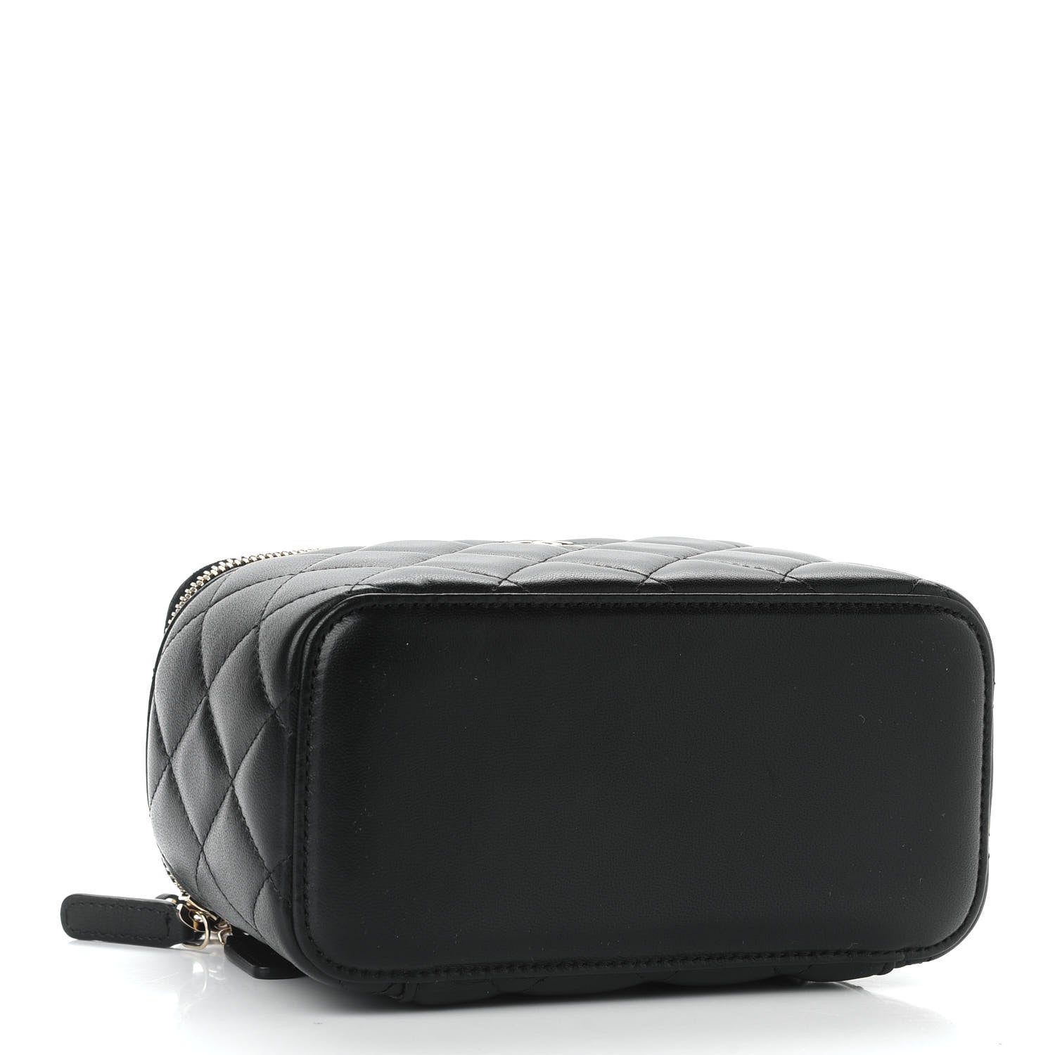 Chanel Lambskin Quilted Small Vanity Case With Chain Black 4 of 9