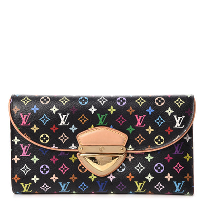 Louis Vuitton Monogram Multicolor Eugenie Wallet Black Grenade 1 of 8