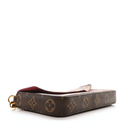Louis Vuitton Monogram Pochette Felicie Chain Wallet Fuchsia 3 of 9