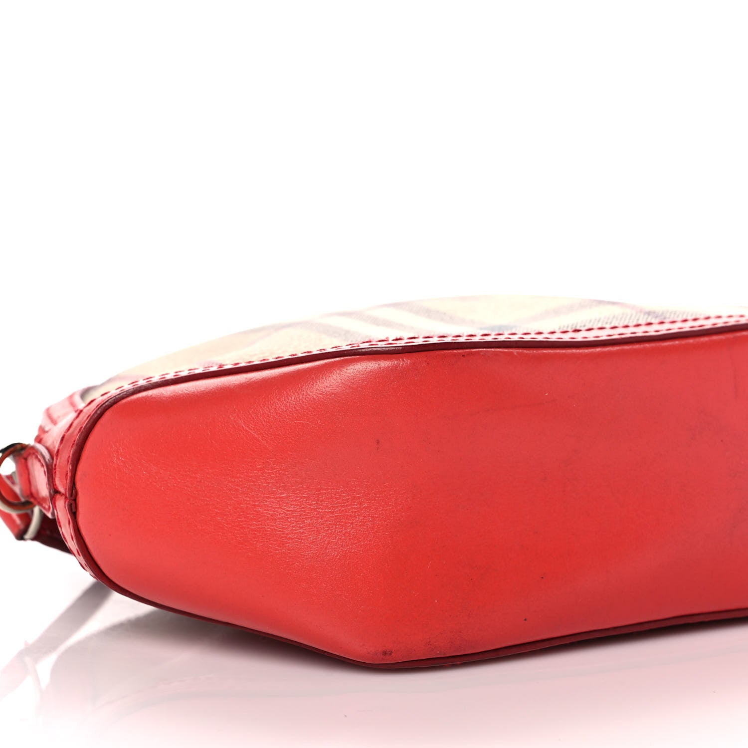 Burberry Haymarket Check Mini Orchard Crossbody Military Red 9 of 13