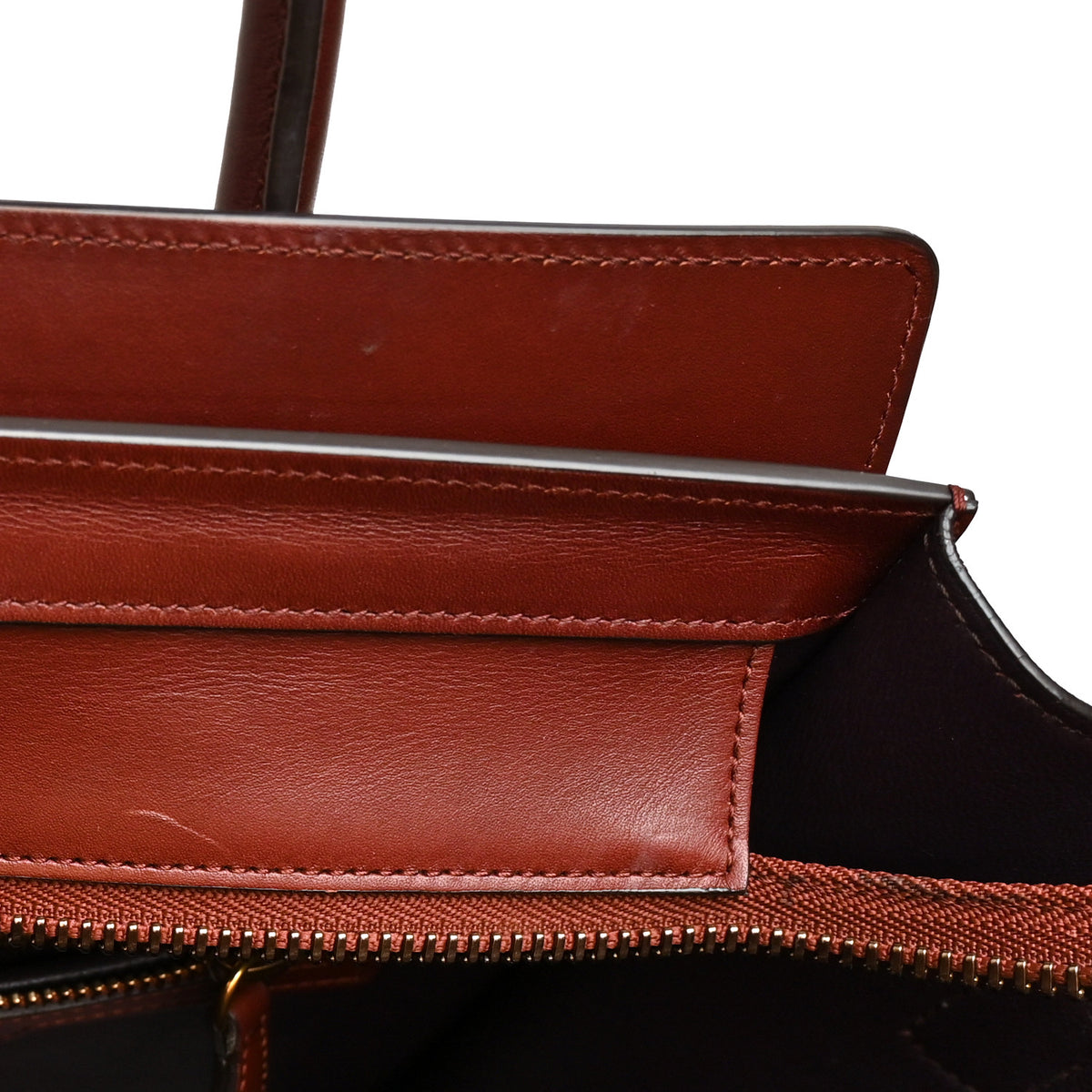 Celine Smooth Calfskin Micro Luggage Burgundy 9 of 21