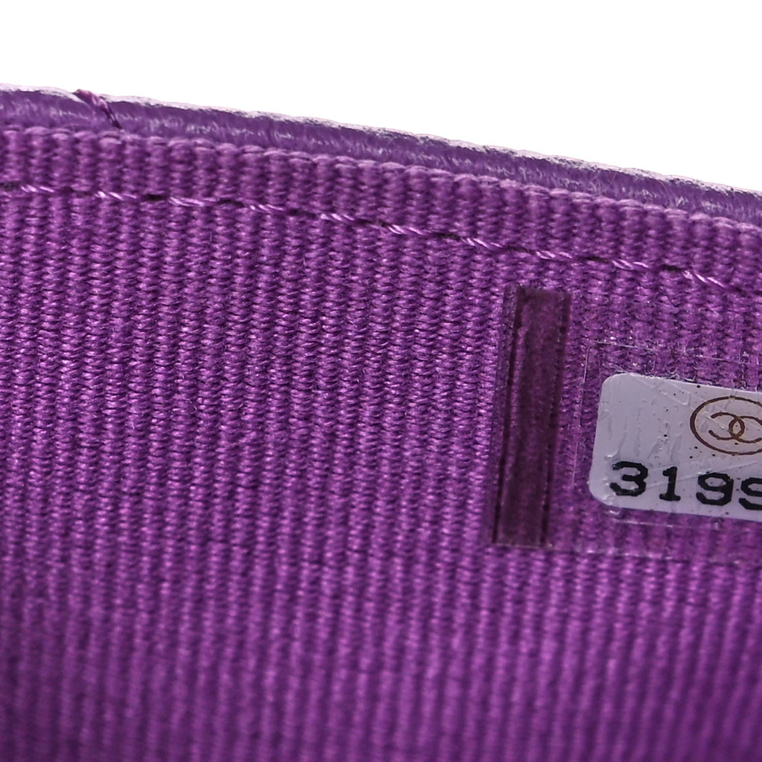 Chanel Caviar Quilted Flap Card Holder Wallet Purple 8 of 11