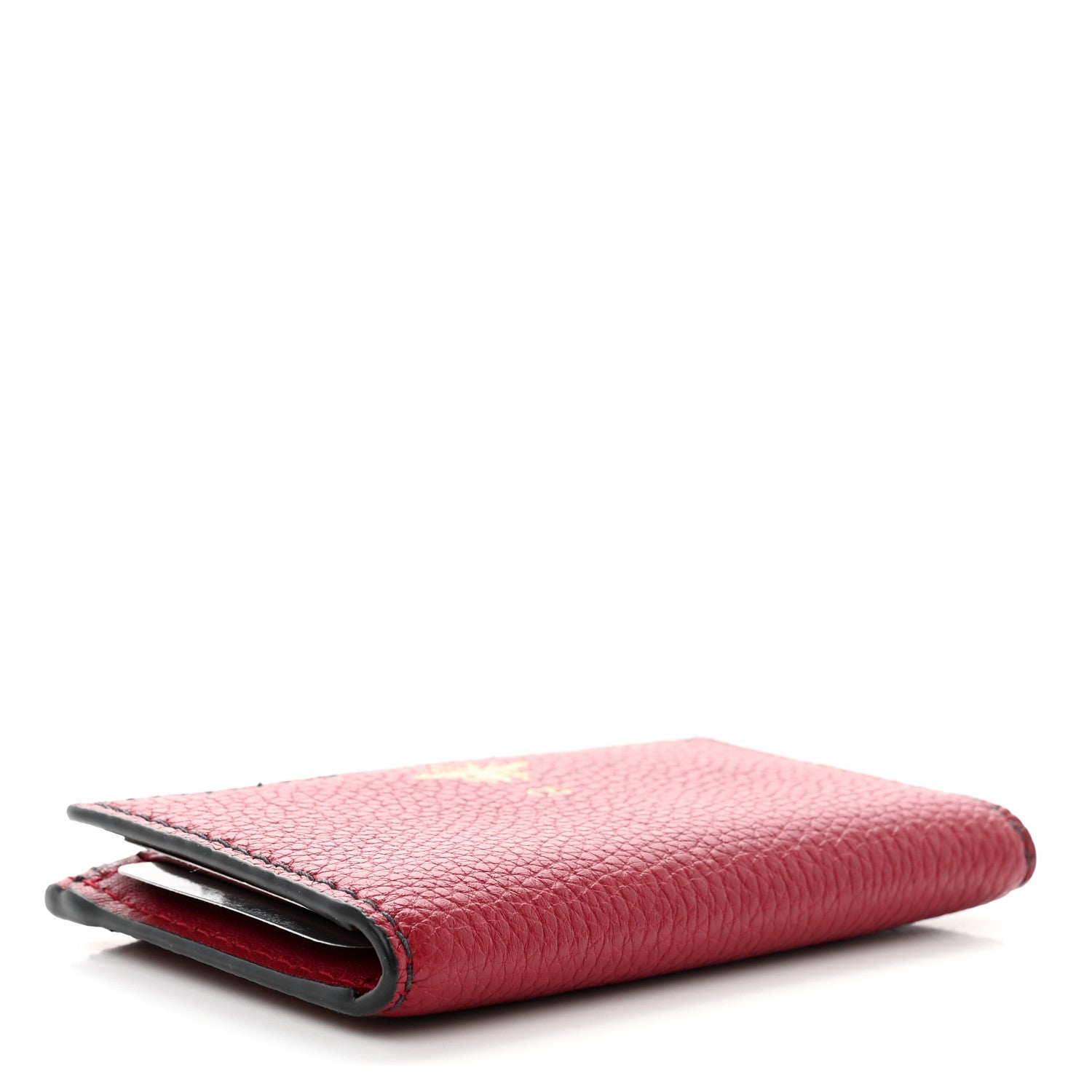 Christian Dior Calfskin D-Bee Wallet Dark Red 4 of 7