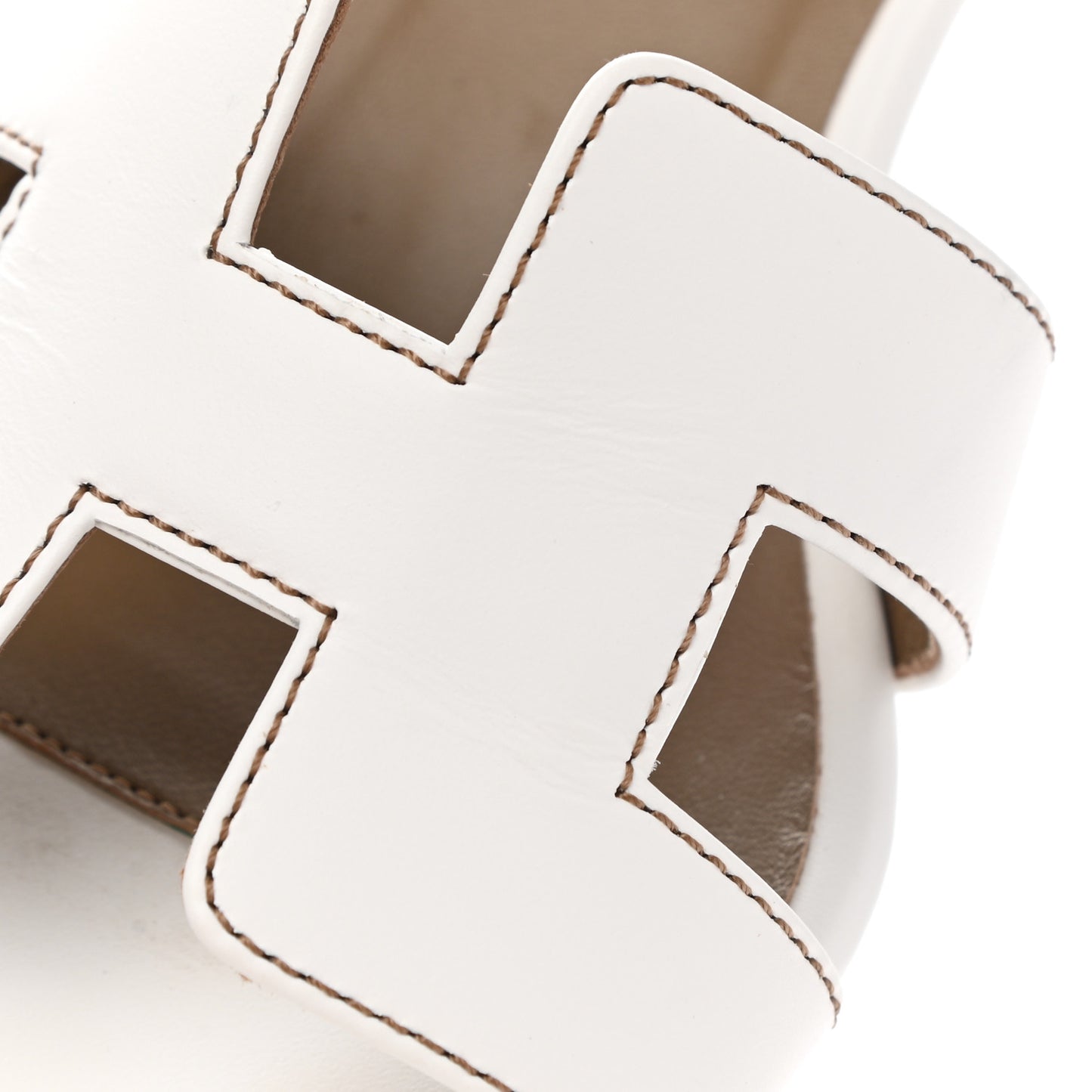 Calfskin Oasis Sandals 35.5 White