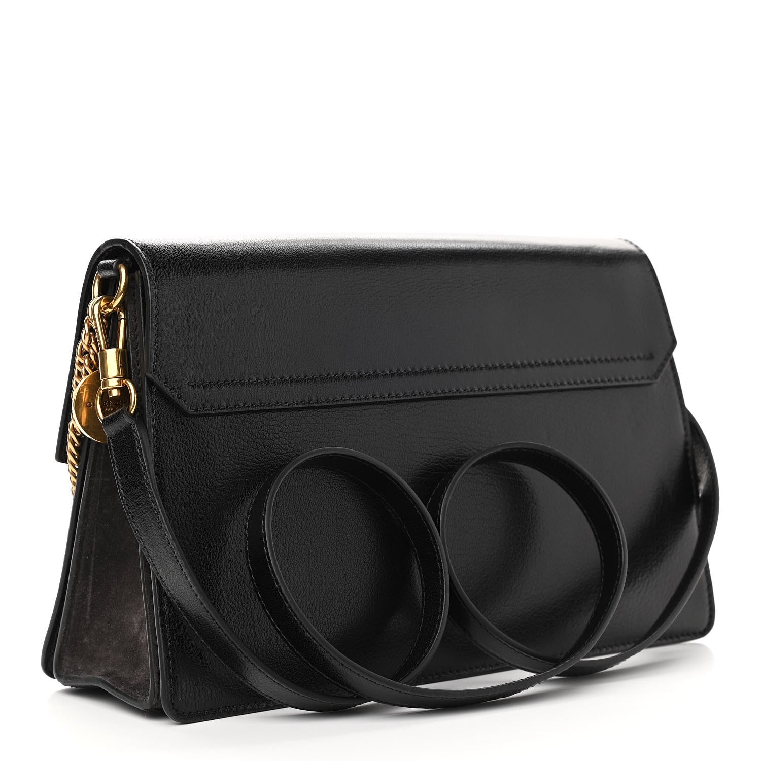 Givenchy Goatskin Suede Medium GV3 Flap Black 2 of 10