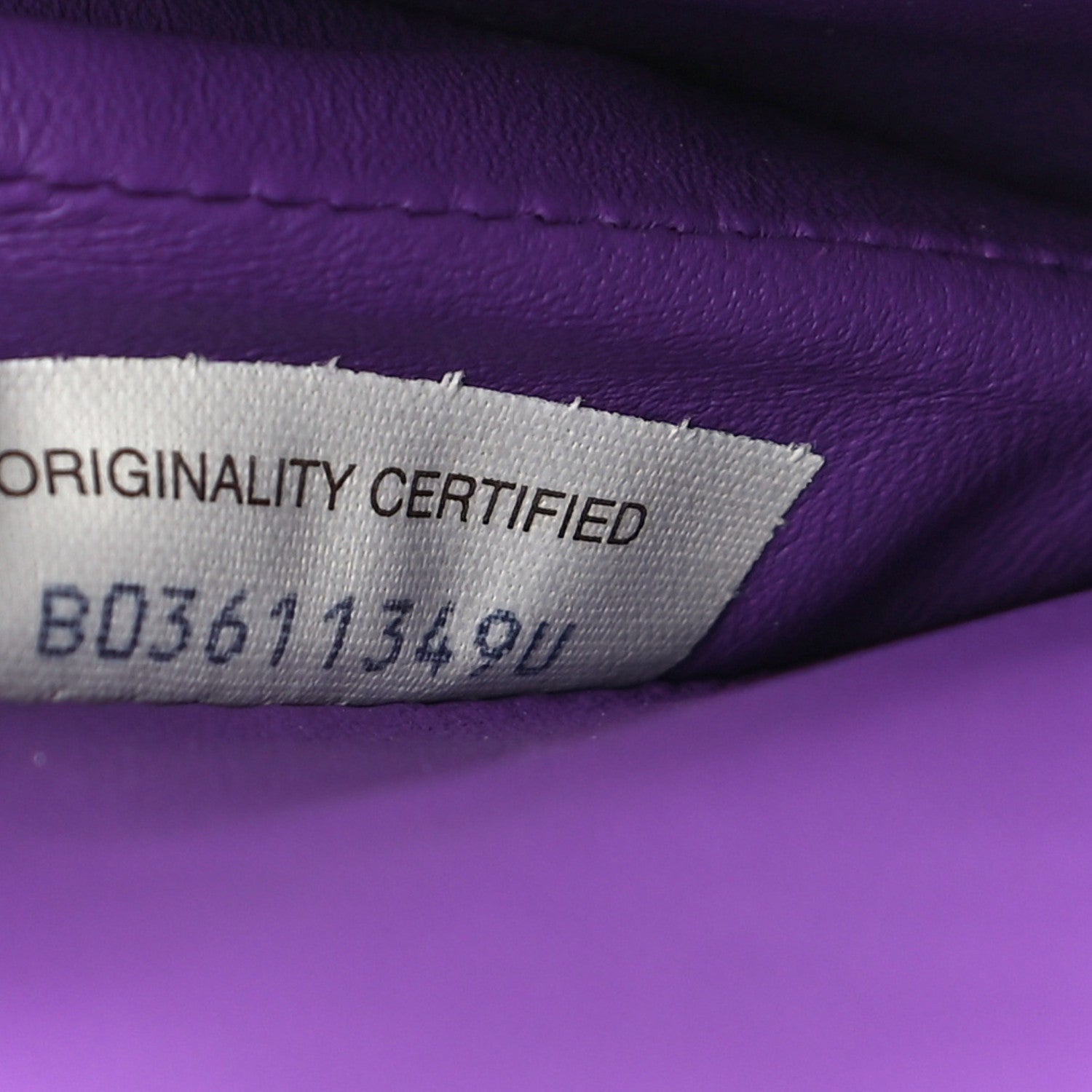 Bottega Veneta Stingray Piano Crisscross Clutch Purple 9 of 15