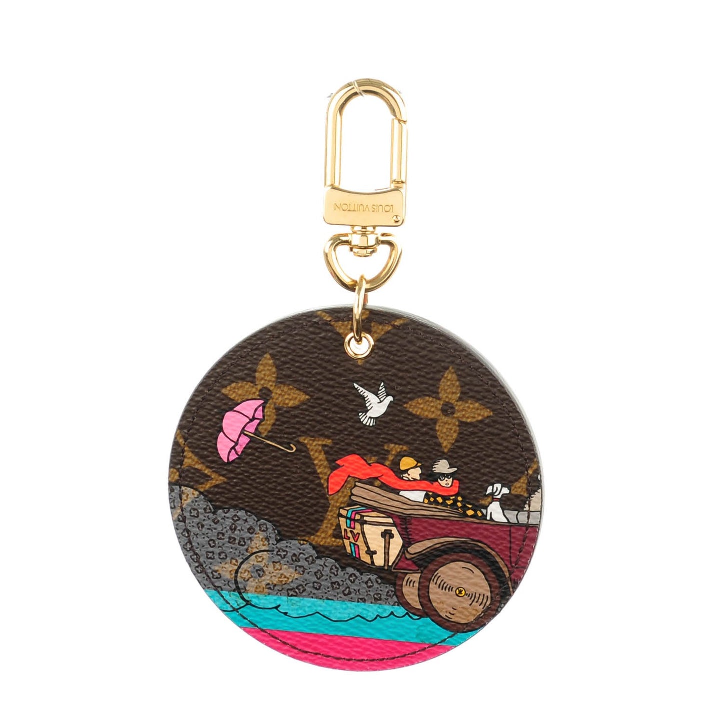 Monogram 2015 Christmas Animation Bag Charm Key Ring
