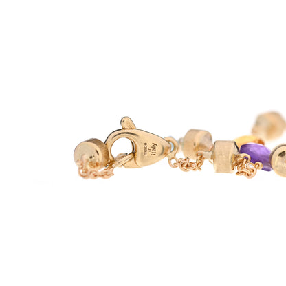 Marco Bicego 18K Yellow Gold Multi Gemstone Paradise Single Strand Bracelet 4 of 4