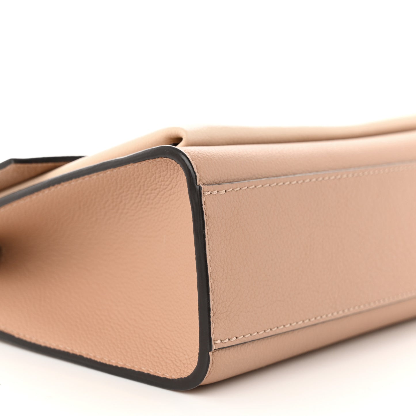 Soft Calfskin My Lockme Chain Bag BB Quartz