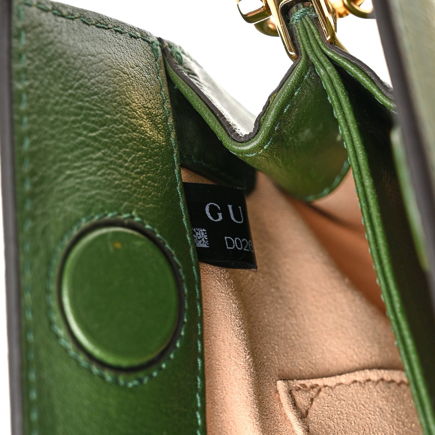Suede Calfskin GG Web Small Ophidia Chain Shoulder Bag Brown Red Green