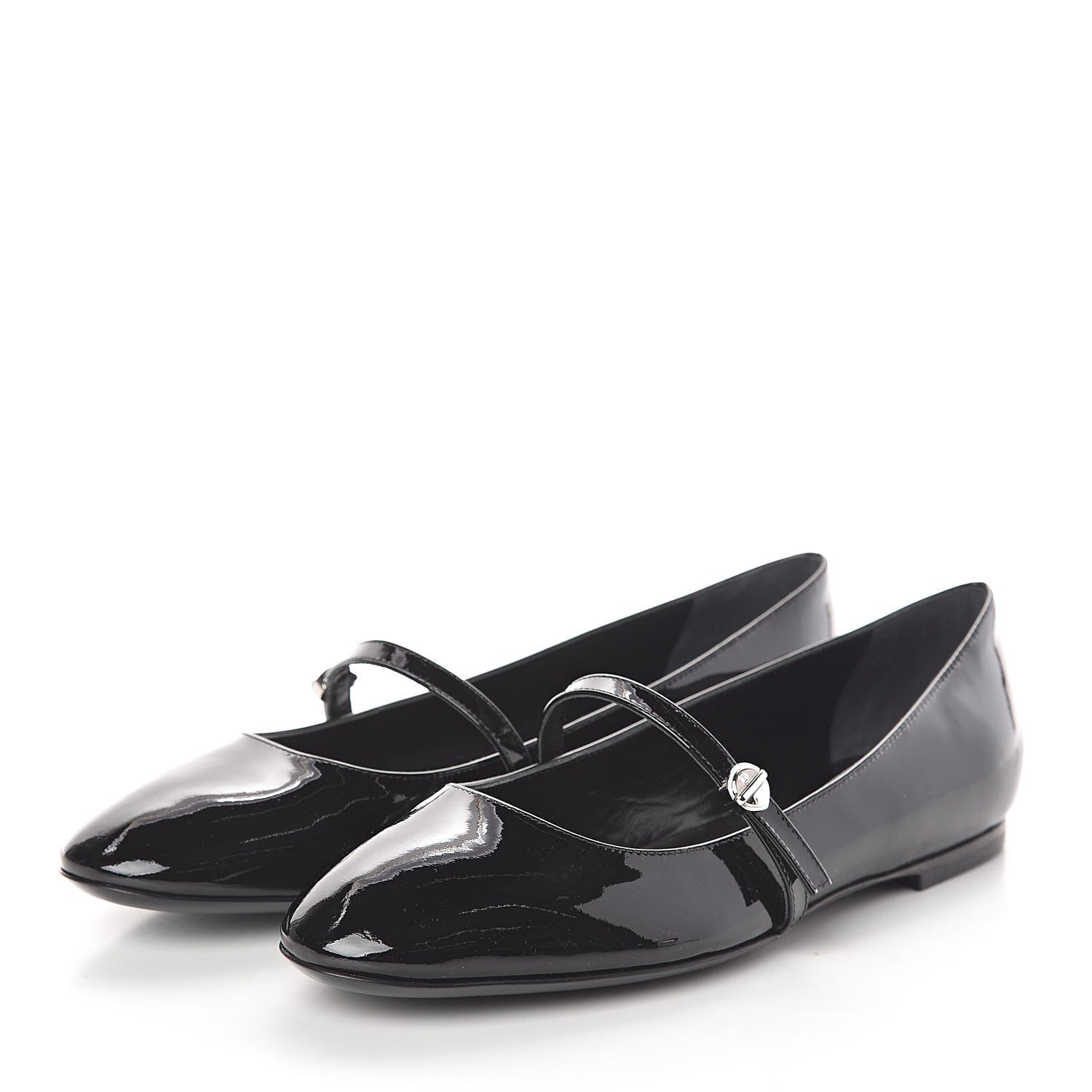 Louis Vuitton Patent Uniformes Ballet Flats 38 Black 3 of 7