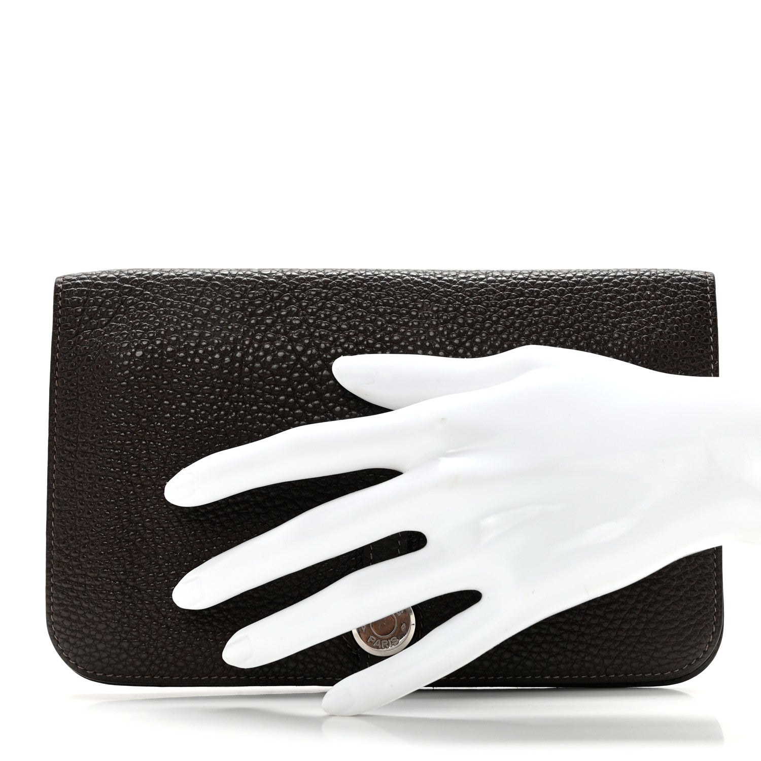 Hermes Togo Dogon Duo Wallet Chocolate 2 of 11
