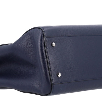 Chanel Grained Calfskin Large Neo Executive Shopper Tote Dark Blue 9 of 10