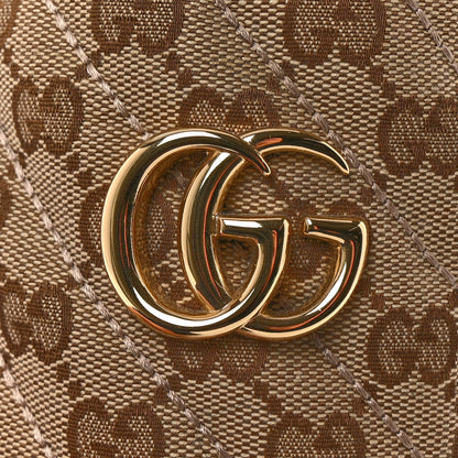 Gucci Monogram Matelasse GG Marmont Espadrille 20mm Slide Sandals 40 Beige Ebony Black 10 of 11