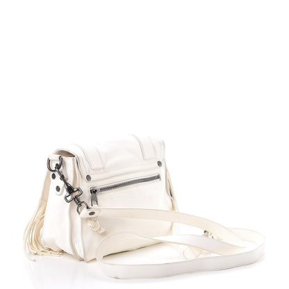 Proenza Schouler Lambskin Fringe PS1 Crossbody Pouch White 3 of 17